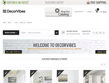 Tablet Screenshot of decorvibes.com